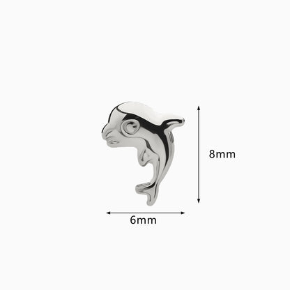 Titanium Threadless Dolphin Top