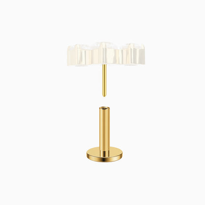 18KT Gold PVD Titanium Threadless Labret with 4mm Base