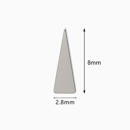 Titanium Threadless Triangular Spike Top