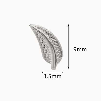 Titanium Threadless Leaf Top