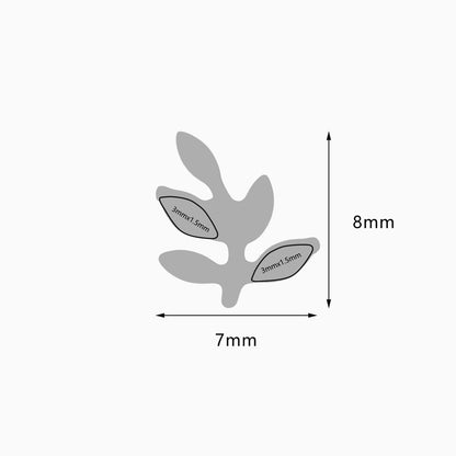 Titanium Threadless Leaf Top