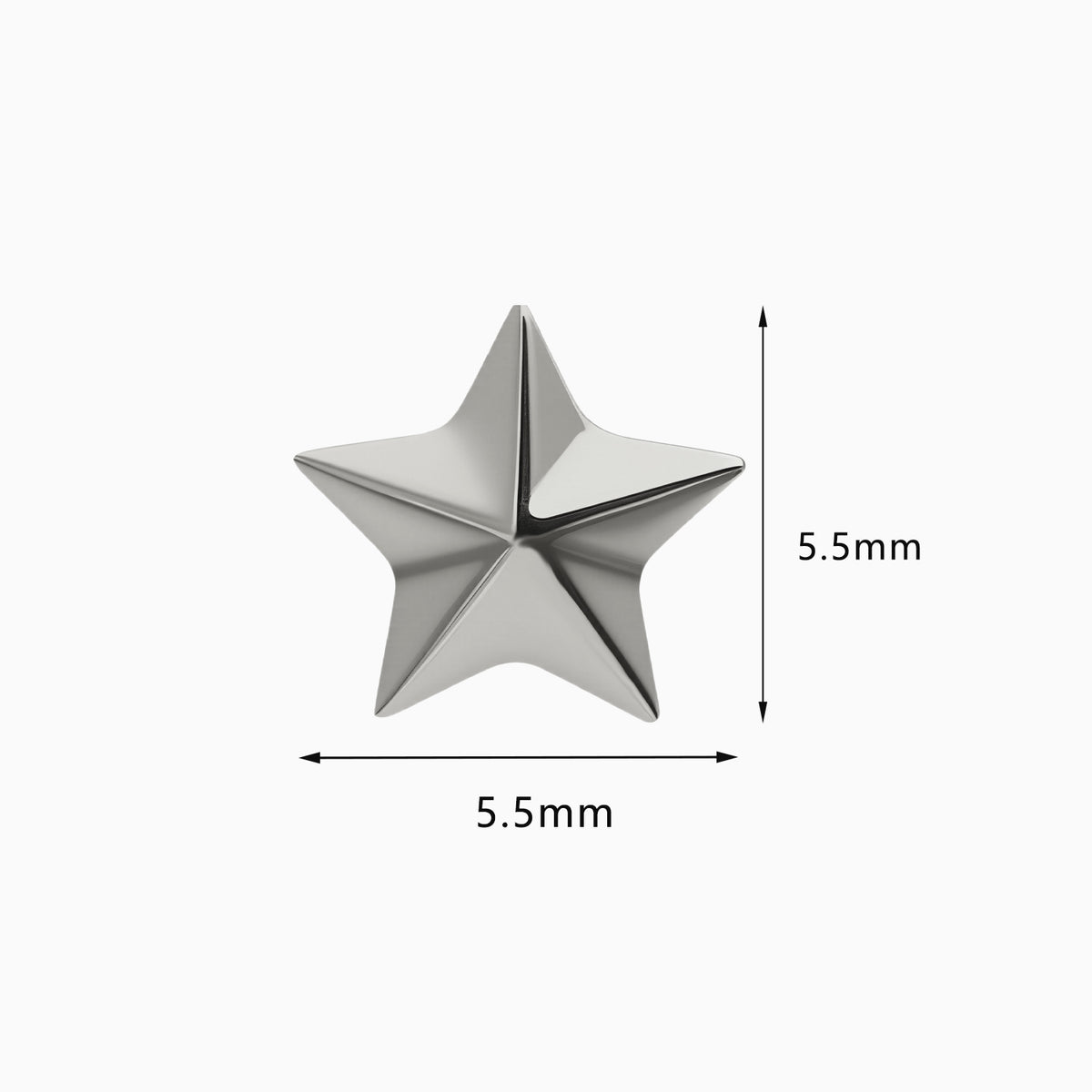 Titanium Threadless Star Top