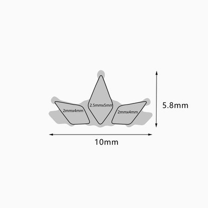 &nbsp;Titanium Threadless Crown Top