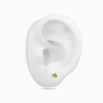 18Kt Gold PVD Titanium Threadless Crown Top