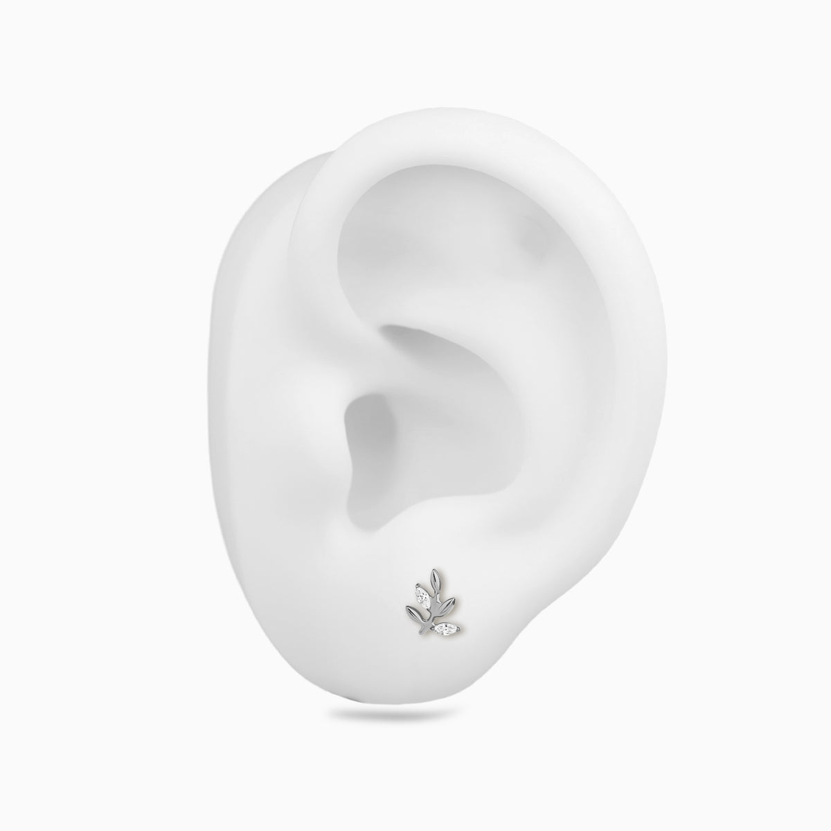 Titanium Threadless Leaf Top
